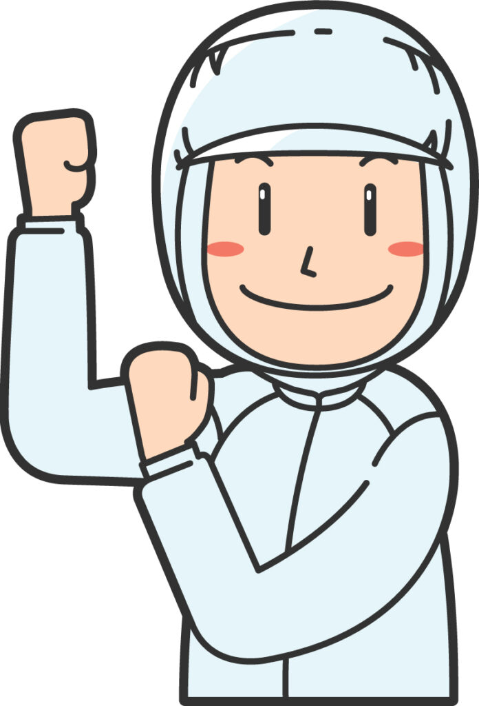 製菓工場での梱包準備作業